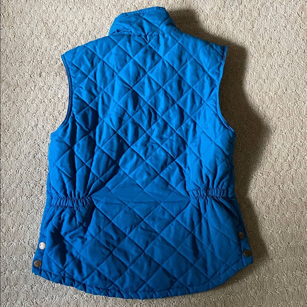 Riding Sport Blue Quilted Vest - Picture 2 of 4